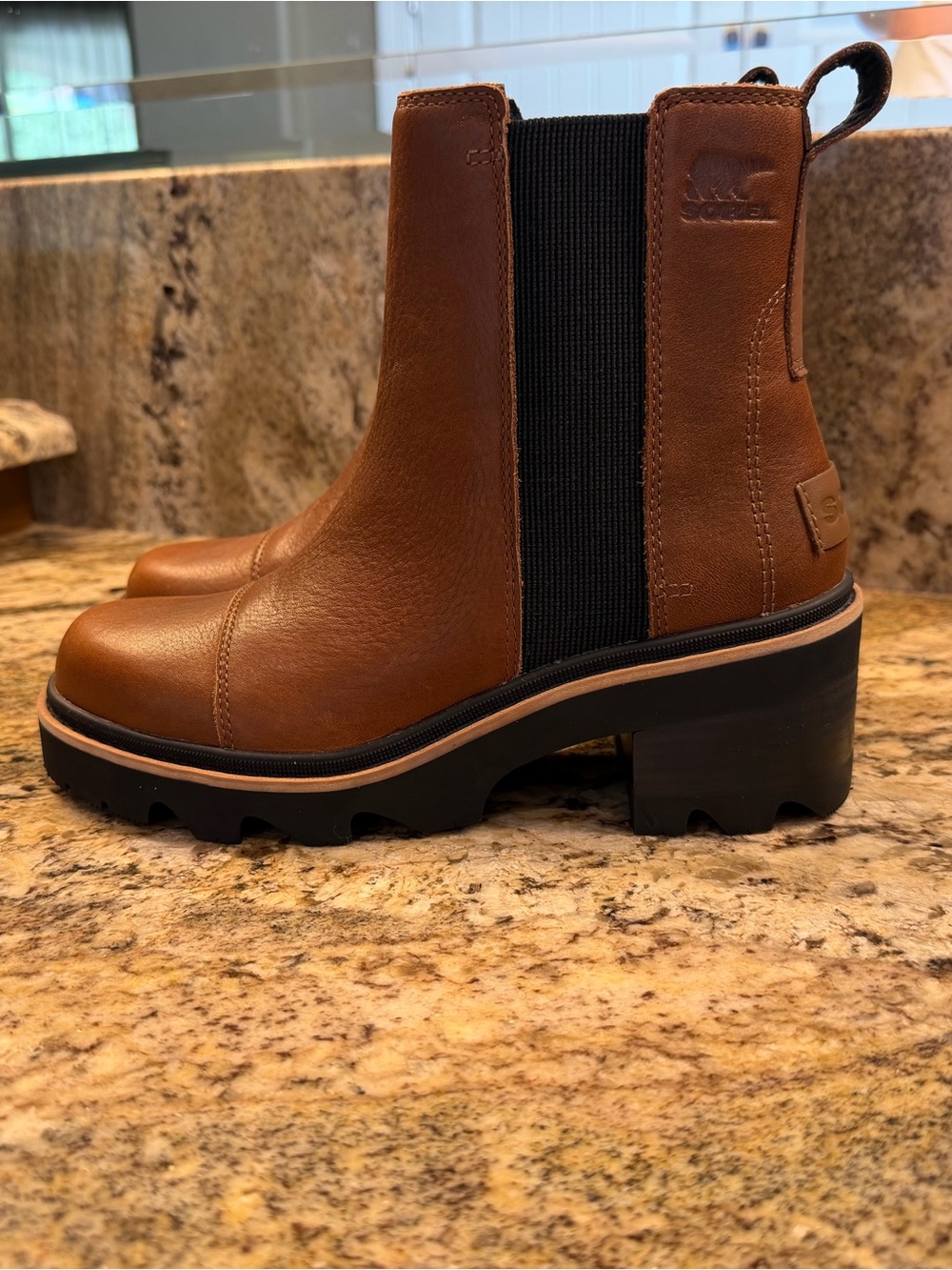Sorel Joan Now Chelsea Lug Sole Ankle Boots